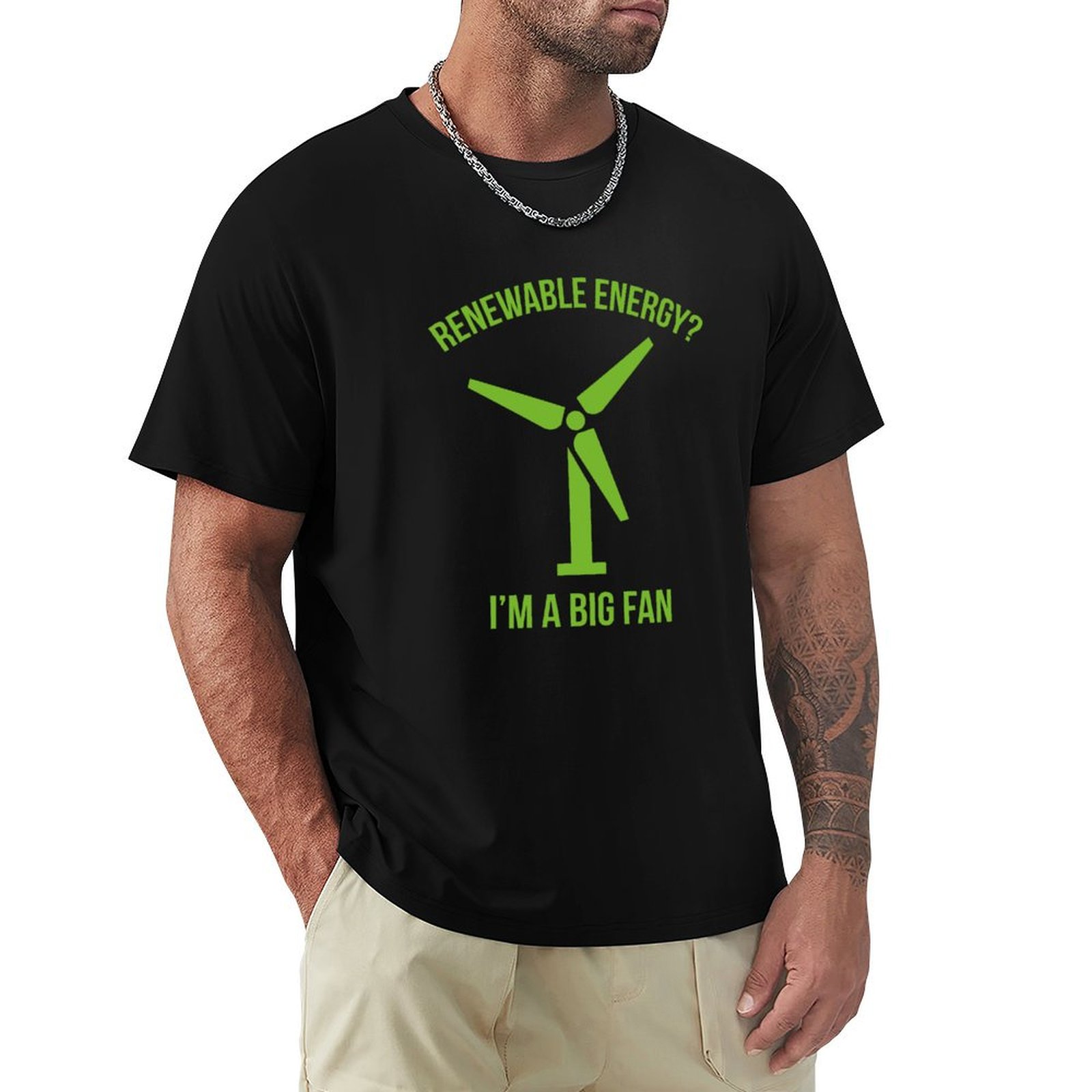 Renewable Energy In China - Camiseta de Energia Renovável para Trabalho