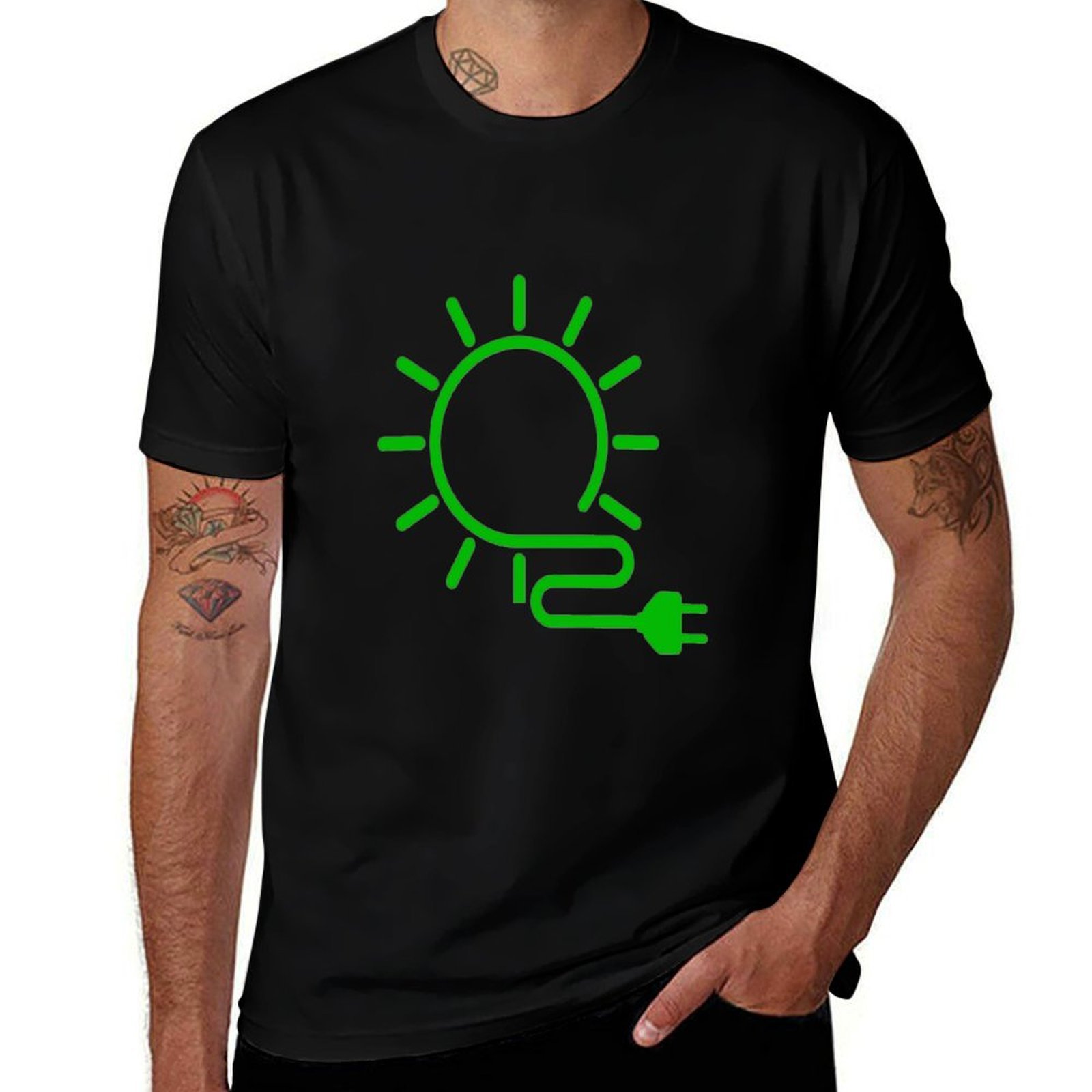 Renewable Energy In China - Energia renovável Energia solar Camiseta casual
