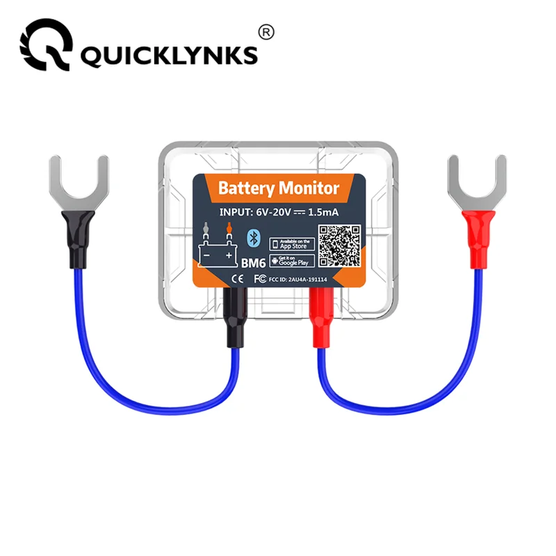 Battery Monitor Coulometer - Quicklynks bm6 12v bateria monitory sem