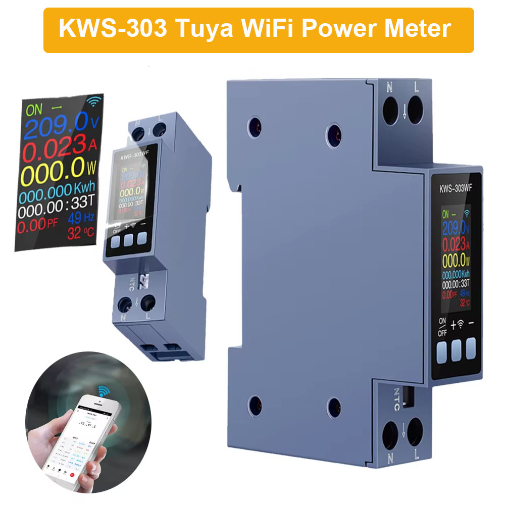 Medidor de Energia WiFi Tuya K - Battery Monitor Coulometer avaliação e preço