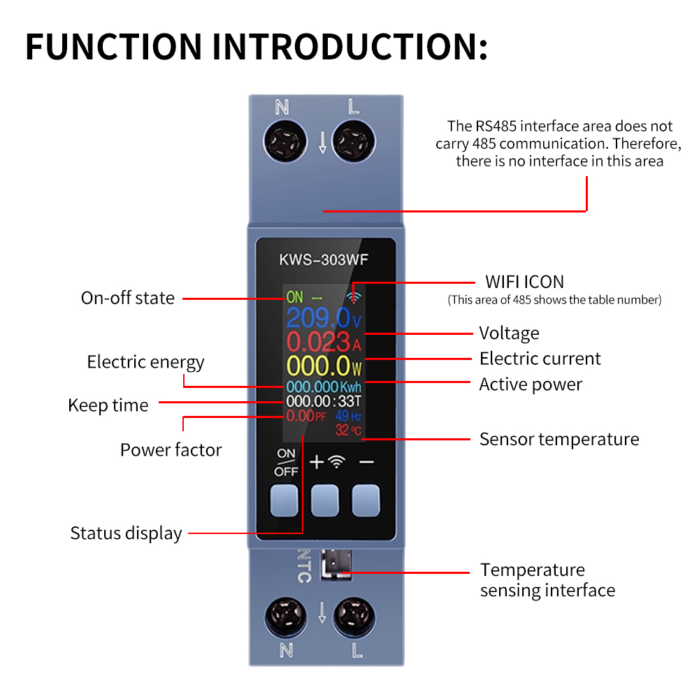 Medidor de Energia WiFi Tuya K - Battery Monitor Coulometer avaliação e preço