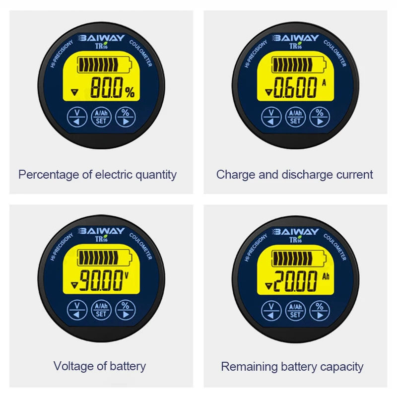 Coulômetro Digital TR16H à Pro - Battery Monitor Coulometer avaliação e preço
