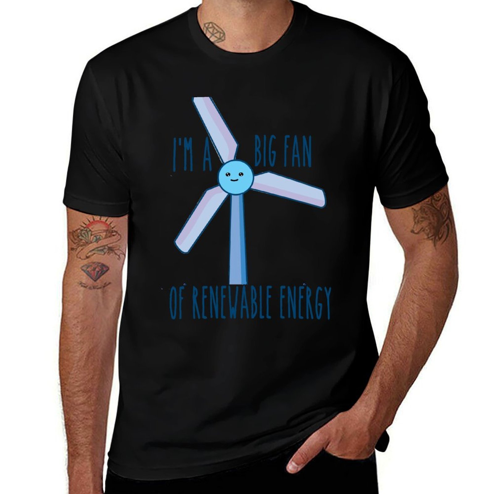 Camiseta Simples e Casual de A - Renewable Energy In China avaliação e preço