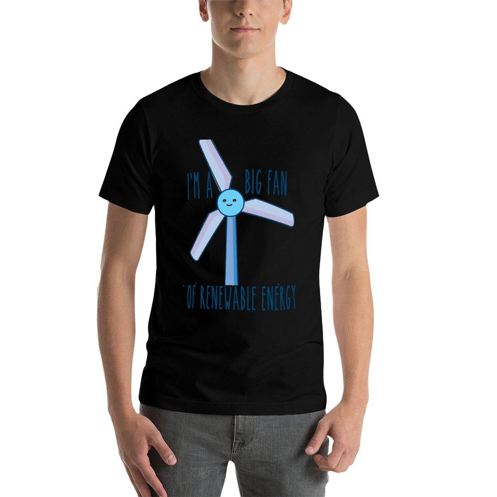 Camiseta Simples e Casual de A - Renewable Energy In China avaliação e preço