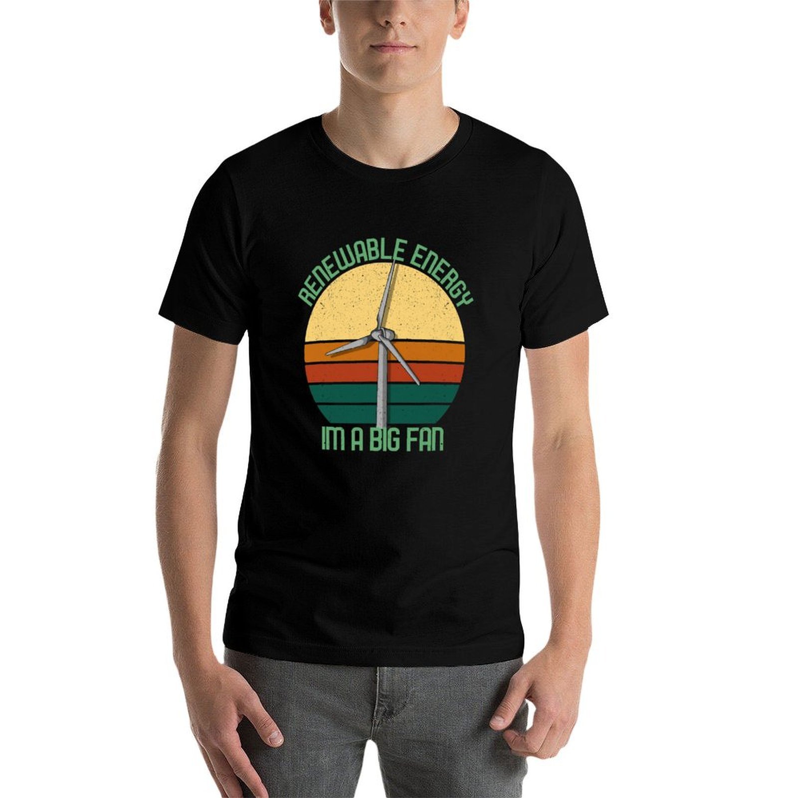 Camiseta Vintage com Estampa d - Renewable Energy In China avaliação e preço
